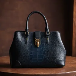 photo of #1 black leather bag