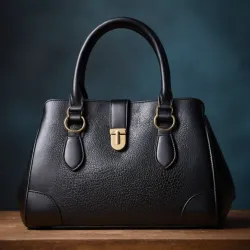 photo of #1 black leather bag