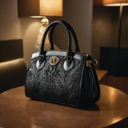 photo of #1 black leather bag