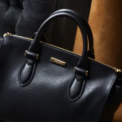 photo of #1 black leather bag