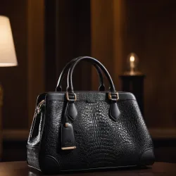 photo of #1 black leather bag