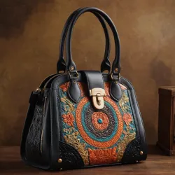 photo of #1 black leather bag