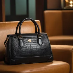 photo of #1 black leather bag