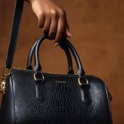 photo of #1 black leather bag