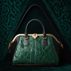 photo of #5 green sythetic leather bag