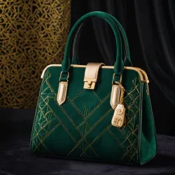 photo of #5 green sythetic leather bag