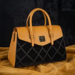 photo of #6 honey yellow sythetic leather bag