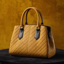 photo of #6 honey yellow sythetic leather bag