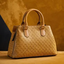 photo of #6 honey yellow sythetic leather bag