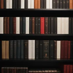 photo of #1 monocolor books on shelves