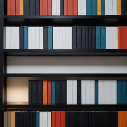 photo of #1 monocolor books on shelves