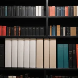 photo of #1 monocolor books on shelves