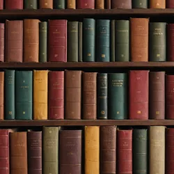 photo of #2 multicolor books on shelves