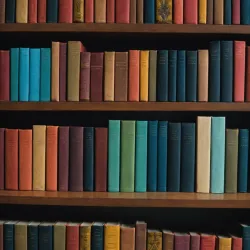 photo of #2 multicolor books on shelves