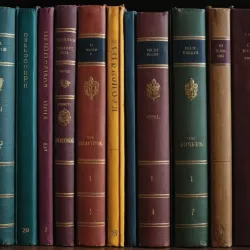 photo of #2 multicolor books on shelves