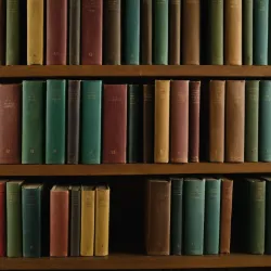 photo of #2 multicolor books on shelves