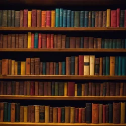 photo of #2 multicolor books on shelves