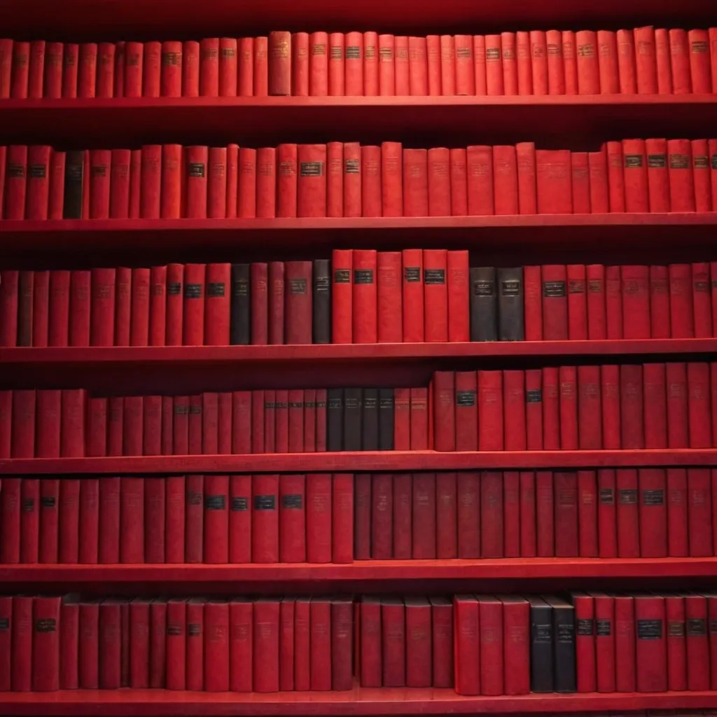 detailed photo of red books