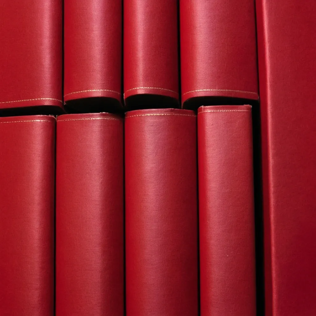 detailed photo of red books