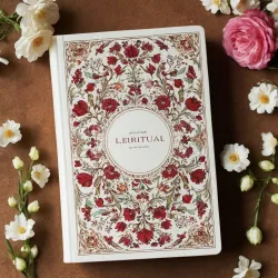photo of #6 white book with floral pattern