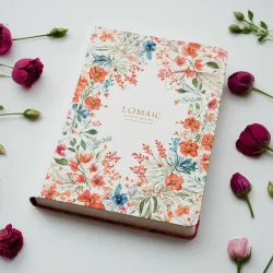 photo of #6 white book with floral pattern