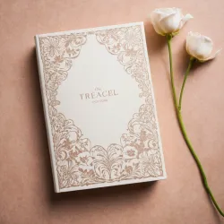 photo of #6 white book with floral pattern