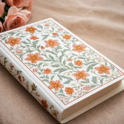 photo of 6-white-book-with-floral-pattern