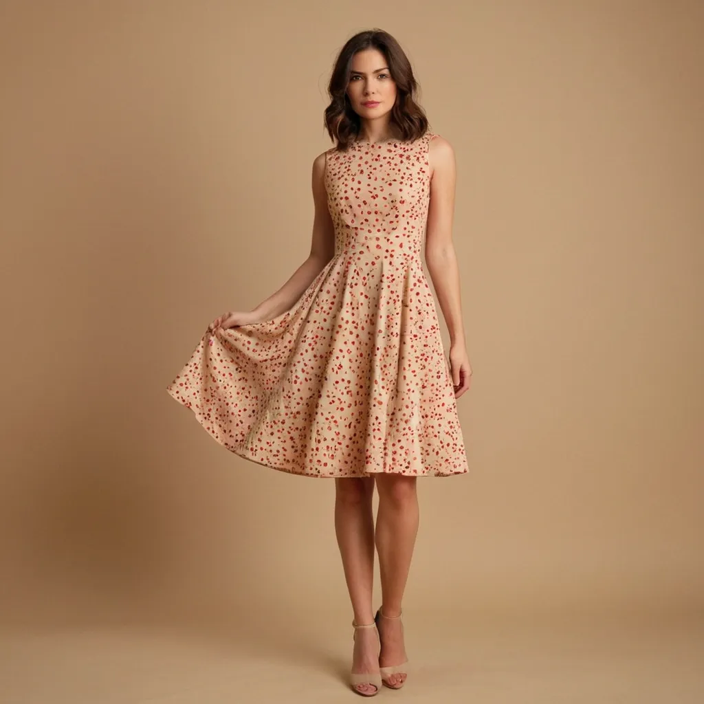 detailed photo of cherry pattern A Type dress