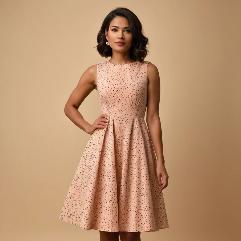 detailed photo of cherry pattern A Type dress