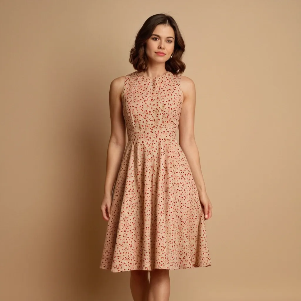 detailed photo of cherry pattern A Type dress