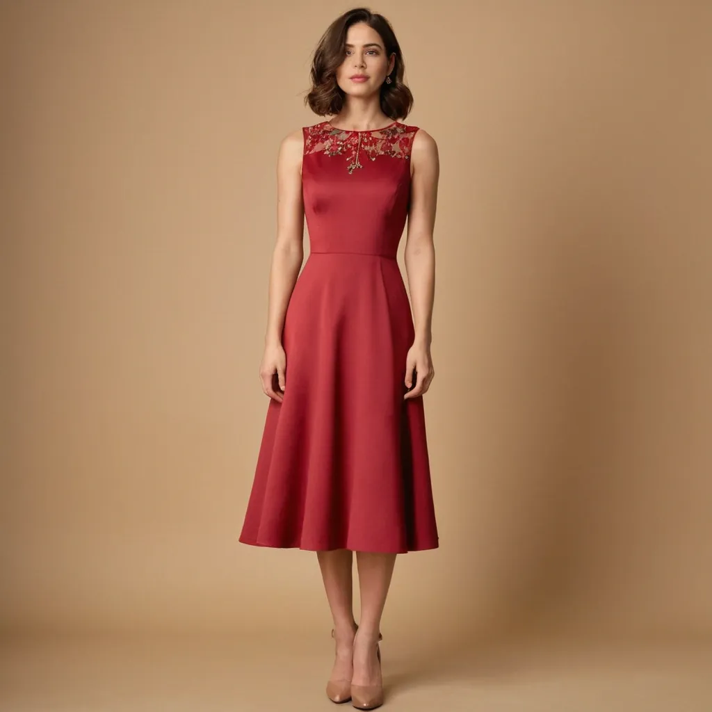 detailed photo of cherry pattern A Type dress