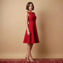 photo of 2-cherry-red-A-Type-dress
