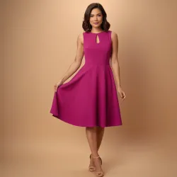 photo of #3 magenta A Type dress