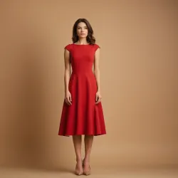 photo of #5 red A Type dress