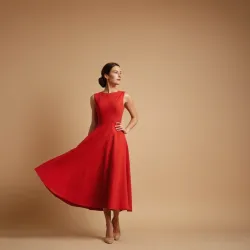 photo of #5 red A Type dress