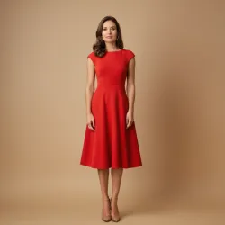 photo of #5 red A Type dress