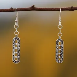 photo of #1 silver earrings