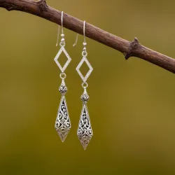 photo of #1 silver earrings