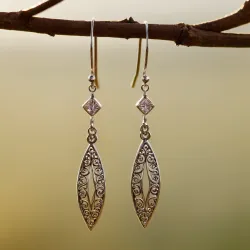 photo of #1 silver earrings