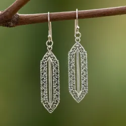 photo of #1 silver earrings