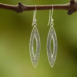 photo of #1 silver earrings