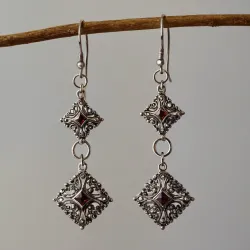 photo of #1 silver earrings