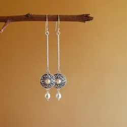 photo of #1 silver earrings