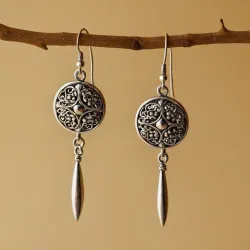 photo of #1 silver earrings
