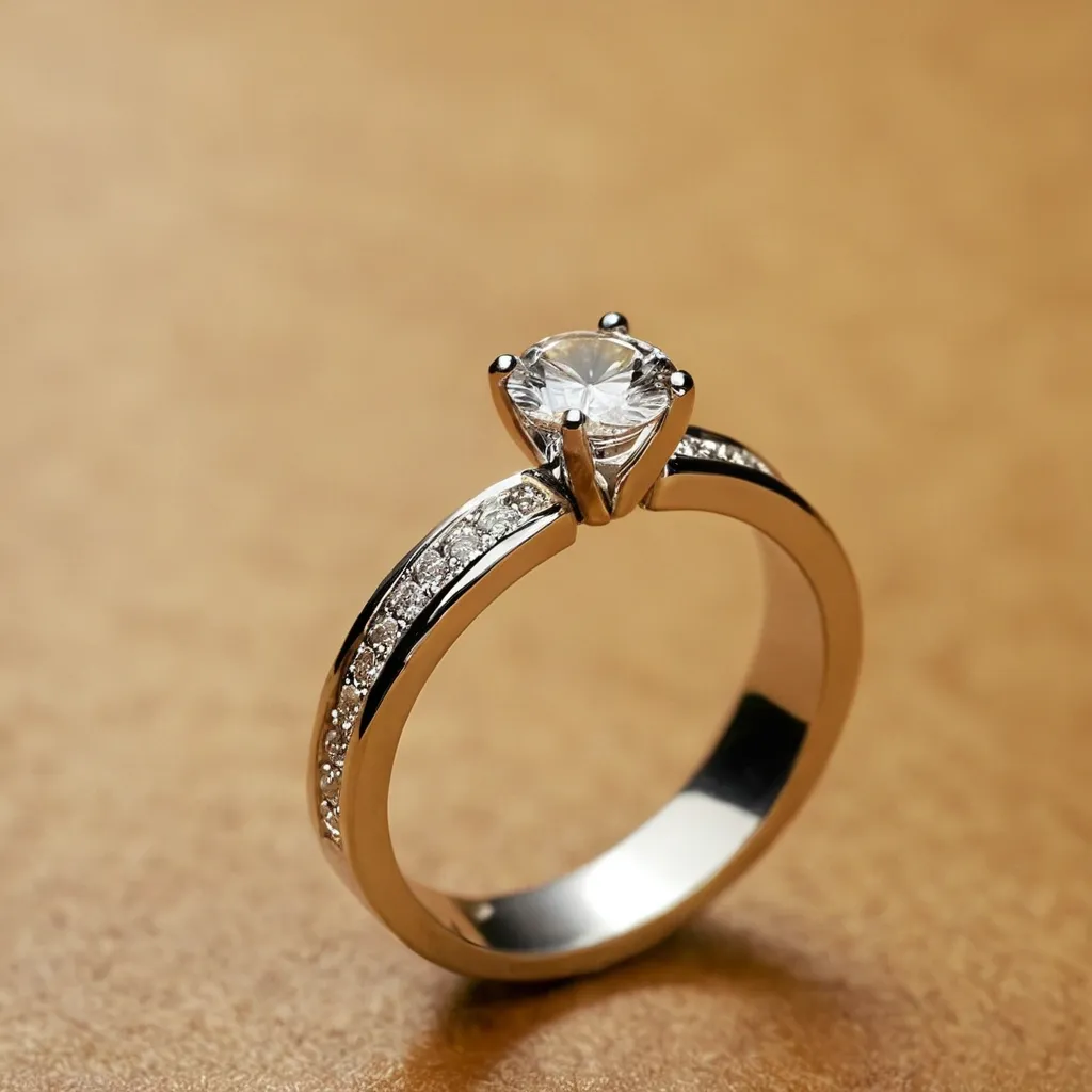 detailed photo of silver ring