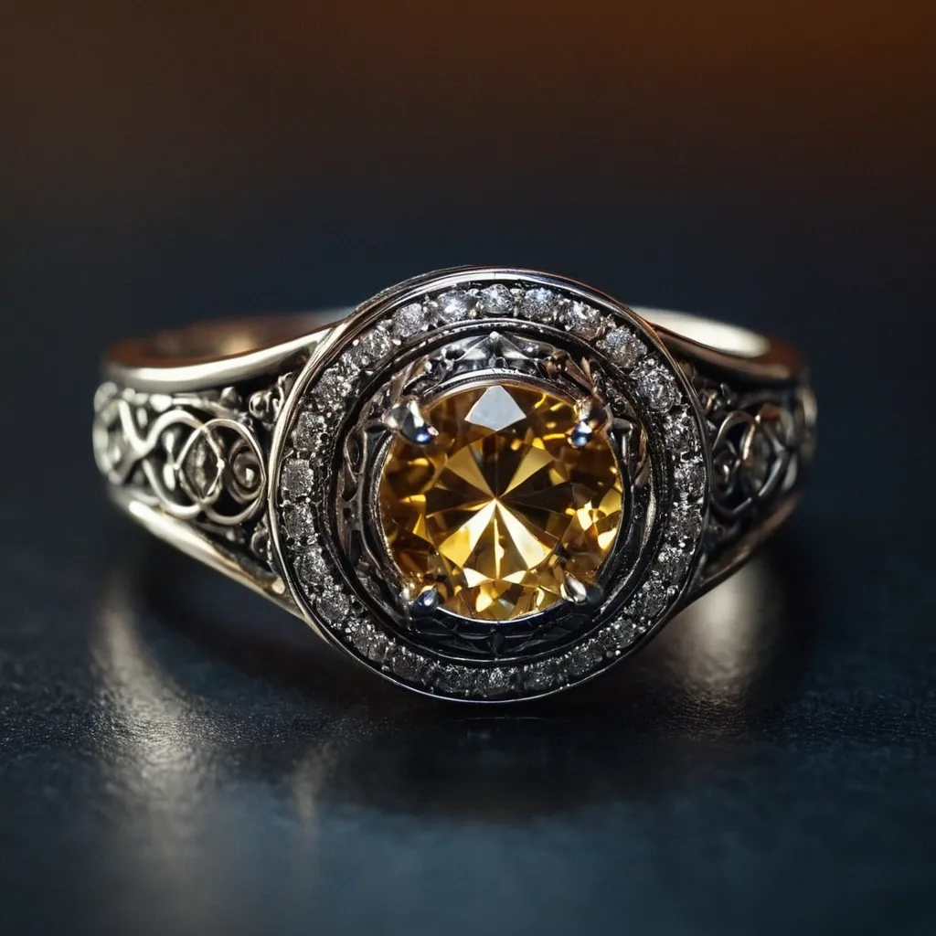 detailed photo of silver ring