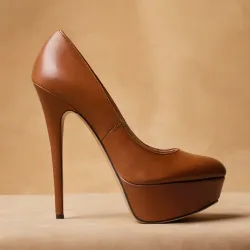 photo of #1 brown high heels