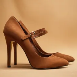photo of #1 brown high heels