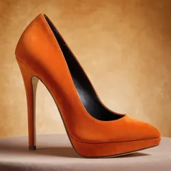 photo of #2 orange high heels