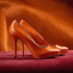 photo of #2 orange high heels
